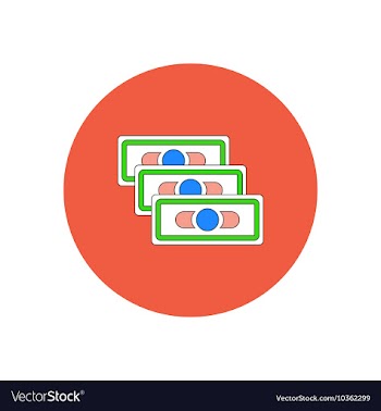 In flat design of financial vector image