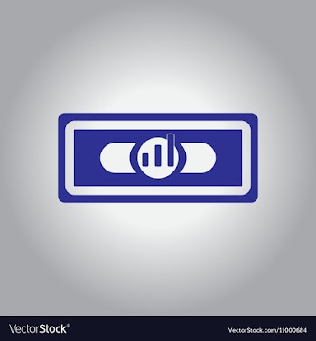 In flat design of financial vector image