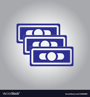 In flat design of financial vector image