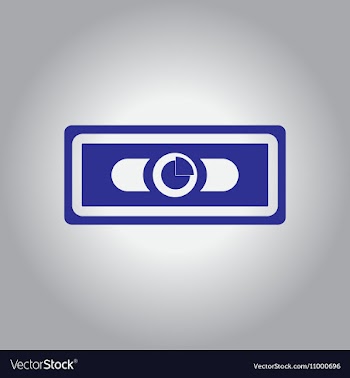 In flat design of financial vector image
