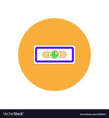 In flat design of financial vector image