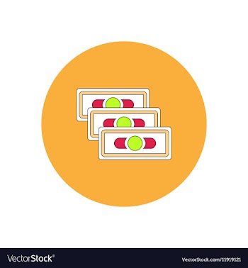 In flat design of financial vector image