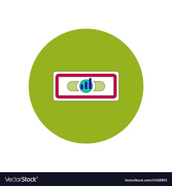 In flat design of financial vector image