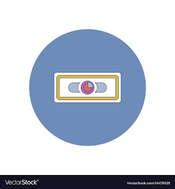 In flat design of financial vector image