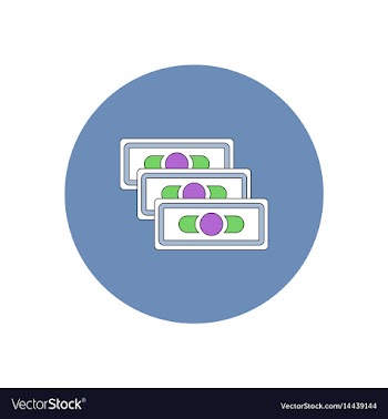 In flat design of financial vector image