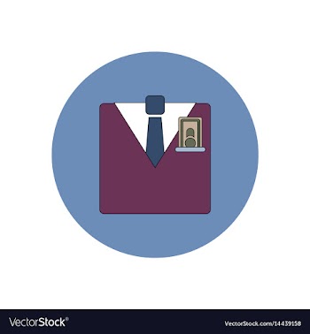 In flat design of financial vector image