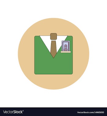 In flat design of financial vector image
