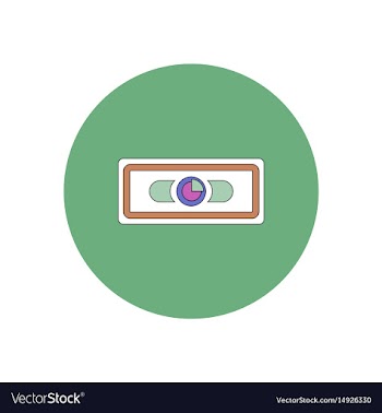 In flat design of financial vector image