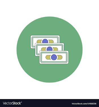 In flat design of financial vector image