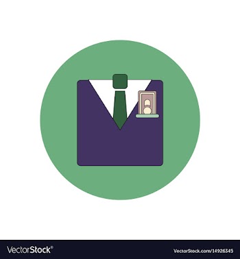 In flat design of financial vector image