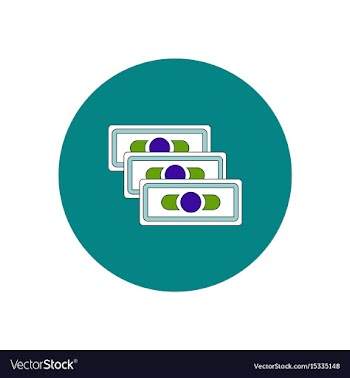 In flat design of financial vector image