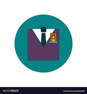 In flat design of financial vector image