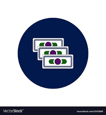 In flat design of financial vector image