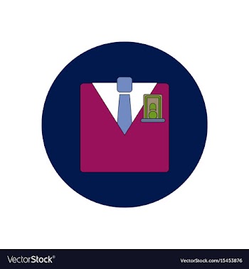 In flat design of financial vector image