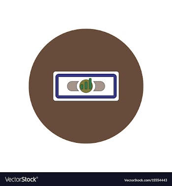 In flat design of financial vector image