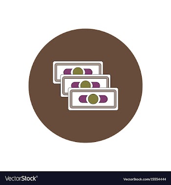 In flat design of financial vector image