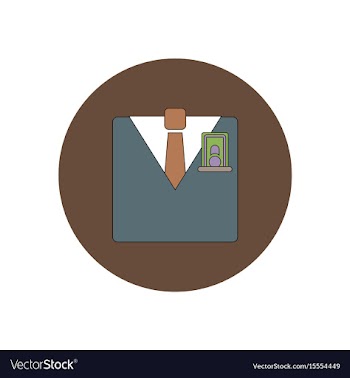 In flat design of financial vector image