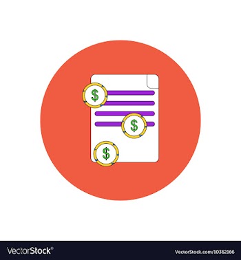 In flat design of get money vector image