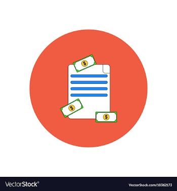 In flat design of get money vector image