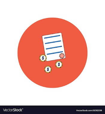 In flat design of get money vector image