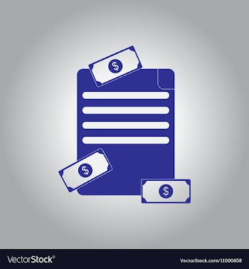 In flat design of get money vector image
