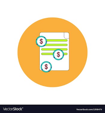 In flat design of get money vector image