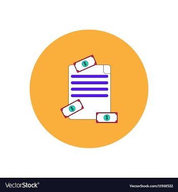 In flat design of get money vector image