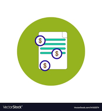 In flat design of get money vector image