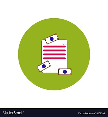 In flat design of get money vector image