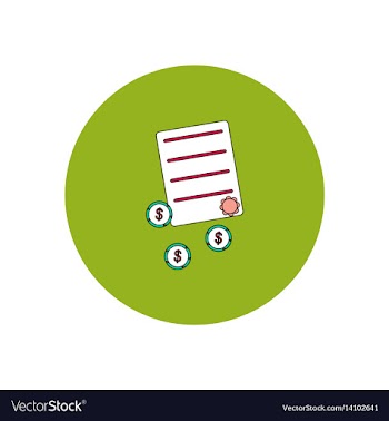 In flat design of get money vector image