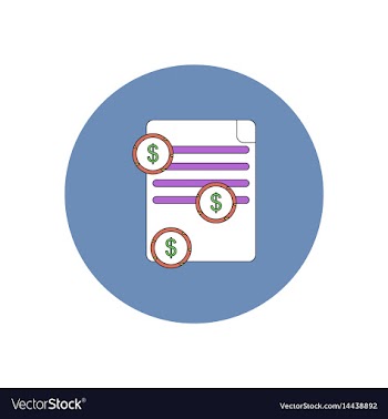 In flat design of get money vector image