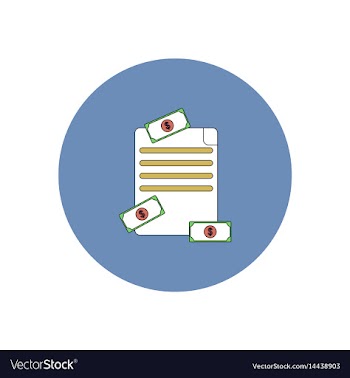 In flat design of get money vector image