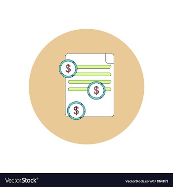 In flat design of get money vector image