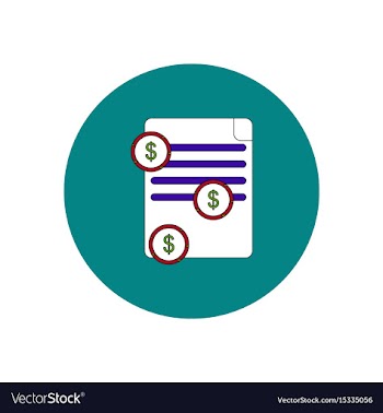 In flat design of get money vector image