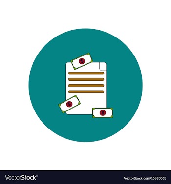 In flat design of get money vector image
