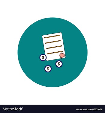 In flat design of get money vector image