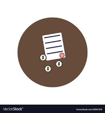 In flat design of get money vector image