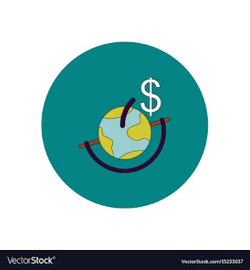 In flat design of global vector image