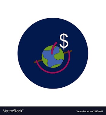 In flat design of global vector image