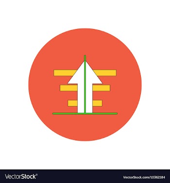 In flat design of growing vector image