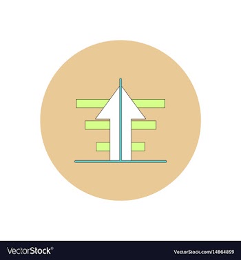 In flat design of growing vector image