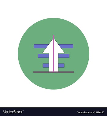 In flat design of growing vector image