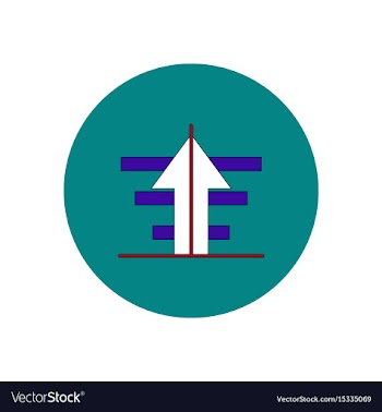 In flat design of growing vector image