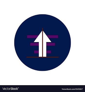 In flat design of growing vector image