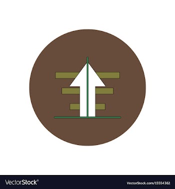 In flat design of growing vector image