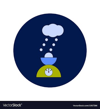In flat design of Hail and vector image