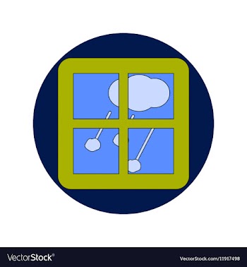 In flat design of hail and vector image