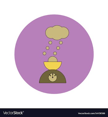 In flat design of hail and vector image