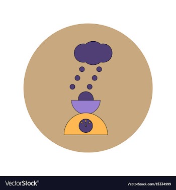In flat design of hail and vector image