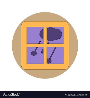 In flat design of hail and vector image